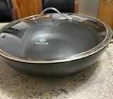 Baccarat wok with lid 36 cm