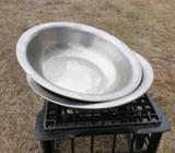 Two Stainless Bowls