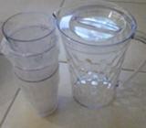 Tupperware jug and tumblers