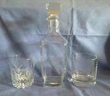 Decanter & 2 glasses