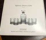 Royal Doulton Earlswood Decanter Set: Decanter & 6 Tumblers