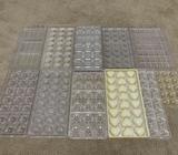 12 Polycarbonate chocolate moulds