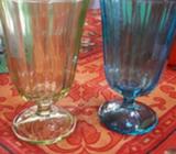 Glasses X2 coloured stam glasses New