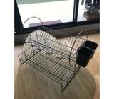Dish, wine glass and cutlery drying rack