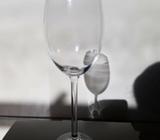 Never used set of 6 Boda design Anja white wine glasses