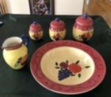 Jars and Platter set