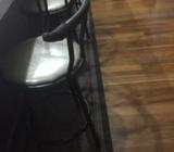 4 swivel barstools metal structure