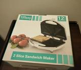 Brand new Tiffany two-slice sandwich maker