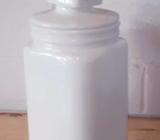 Milk glass pyrex jar with lid storage jar