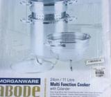 Multi function cooker with colander