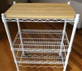 4 tier kitchen trolly with chopping board