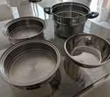 Strainers steel bowls