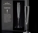 4 x Waterford Champagne Trumpet Flutes