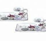 Chinaware Spring Lavender 2(90cc) cups and saucers