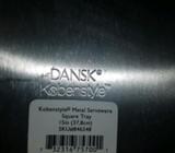 Round silver DANSK KOBENSTYLE metal tray