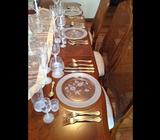 24 % LEAD CRYSTAL complete dinner set 100 pieces made in FRANCE