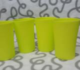October 130# 4 Lemon color Plastic Picnic Cool Water Cups