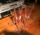 4 x brand new playboy champagne glasses