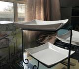 3 tray Buffet server