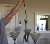 11 pendant lights $20 each Stainless steel