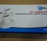 4 Terminal B.C Batten/Lamp Holders BOX OF TEN & BRAND NEW