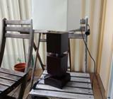 Lamp with square lampshade