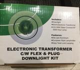 ELECTRONIC TRANSFORMER C/W FLEX & PLUG DOWNLIGHT KIT