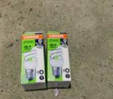 2 x OSRAM duluxstar mini twist 12W/840 cool white E27