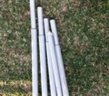 Table poles adjustable