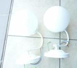 2 wall lights