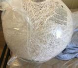 Habitat pendant in white 600mm