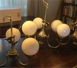 3 x light fixtures gold finish
