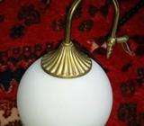 Globe Sconce with Brass Bracket