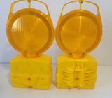 Flashing hazard warning lights x 2