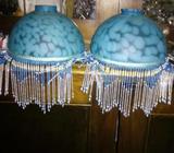 Funky blue lamp shades 2 only