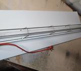 FLUORESCENT CAGED SINGLE LINEAR LIGHT FIXTURE 123CM