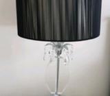 Colonial Luxe Black crystal lamp x 2