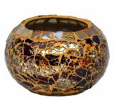 Glass Tafan Candle Votive Golden-20% off advertised price