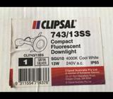 Clipsal 743/13SS Compact Fluorescent Downlight SGU10