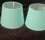 2 x TEAL LAMP SHADES