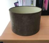 Suede lamp shade