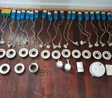 Set of Downlights with Alarms