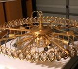 Chandelier golden colour in good condition