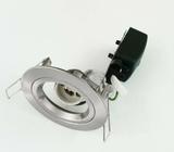 10 x New Satin Chrome Fixed Downlight Fittings 240V GU10 70mm