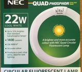 NEC QUAD Phosphor 22W Circular Fluorescent Lamp Cool White