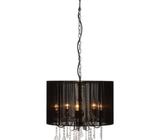 Paris 5 Light Chandelier in Chrome and Black