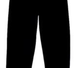 Children's Black Fleecy Trackpants