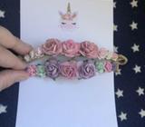 2xbaby flower crown headband
