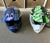 2 Kids motor bike helmets