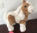 Giant animatronic butterscotch pony 50cm